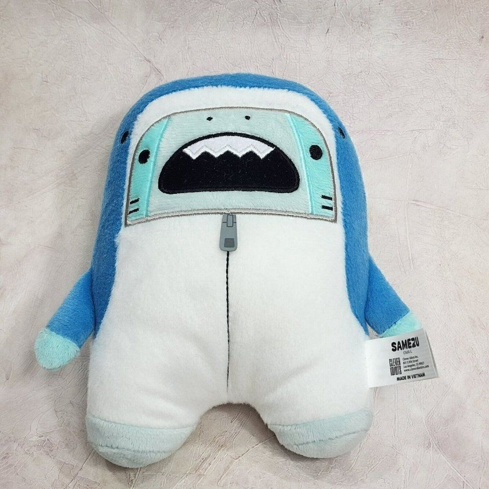 Samezu 7" BlueTiger Shark Jinbe Shark Costume Plush Toy New